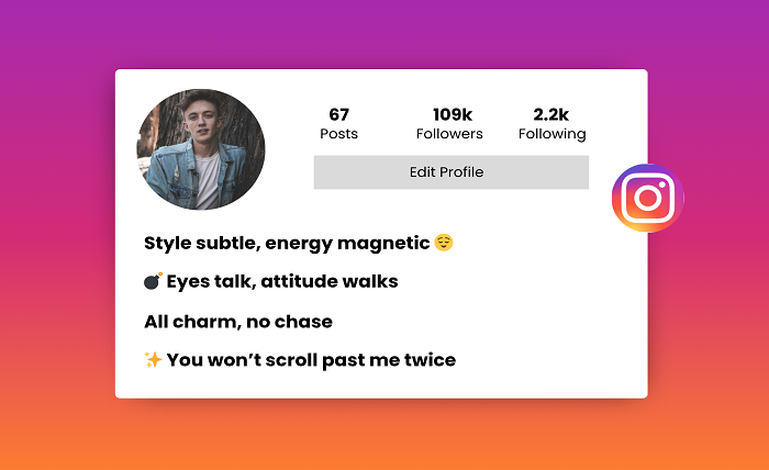 bio for instagram for boy